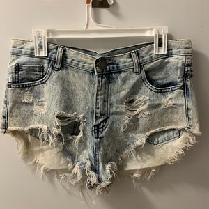 Cut off Jean shorts ripped